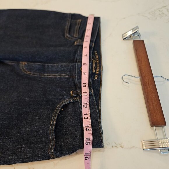 Lauren Jeans Co. Premium Blue Jeans Straight Leg, Size 6 - Picture 6 of 11